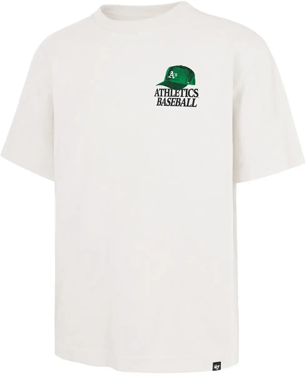 47Brand MLB Athletics Honkbal T-shirt Inthepaper Foundation - Grijs - afbeelding 4 van 6
