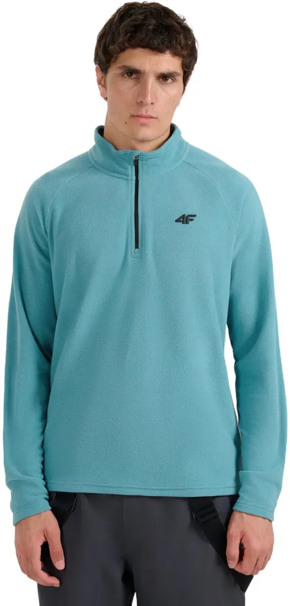 4F M065 Fleecevest Heren Zeegroen