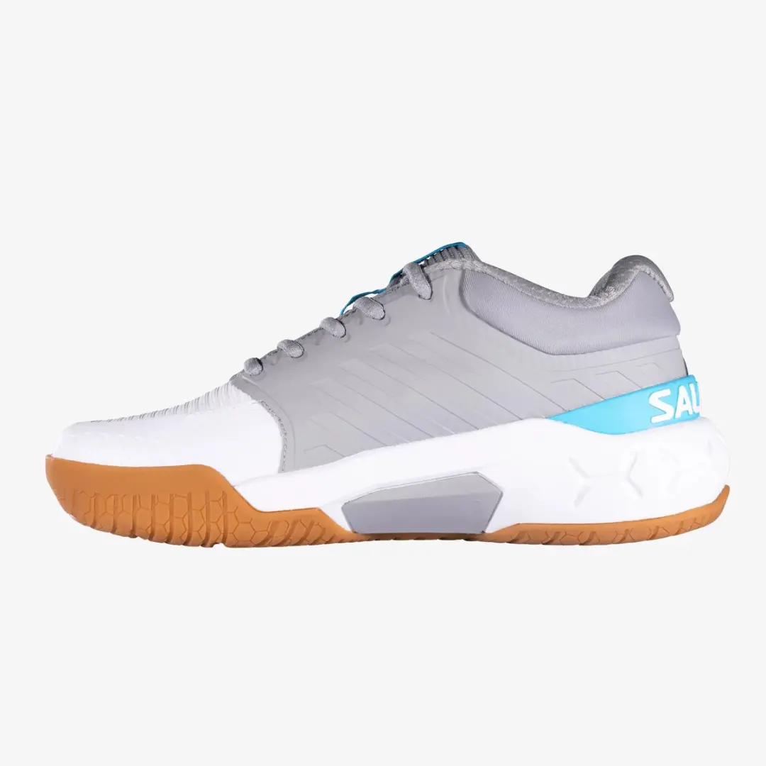 Salming Recoil Ultra Indoor schoenen dames - Wit/Grijs/Cyaan - afbeelding 4 van 4
