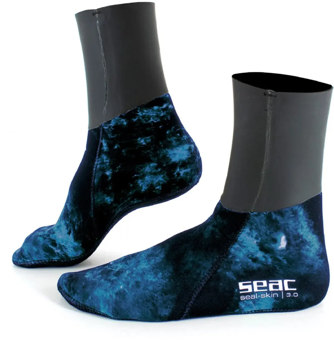 Seacsub Seal Skin Camo 3 Mm Duikbooties Blauw EU 40-41