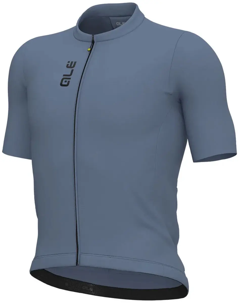 Ale Pragma Color Block Korte Mouw Wielertrui Blauw S Man