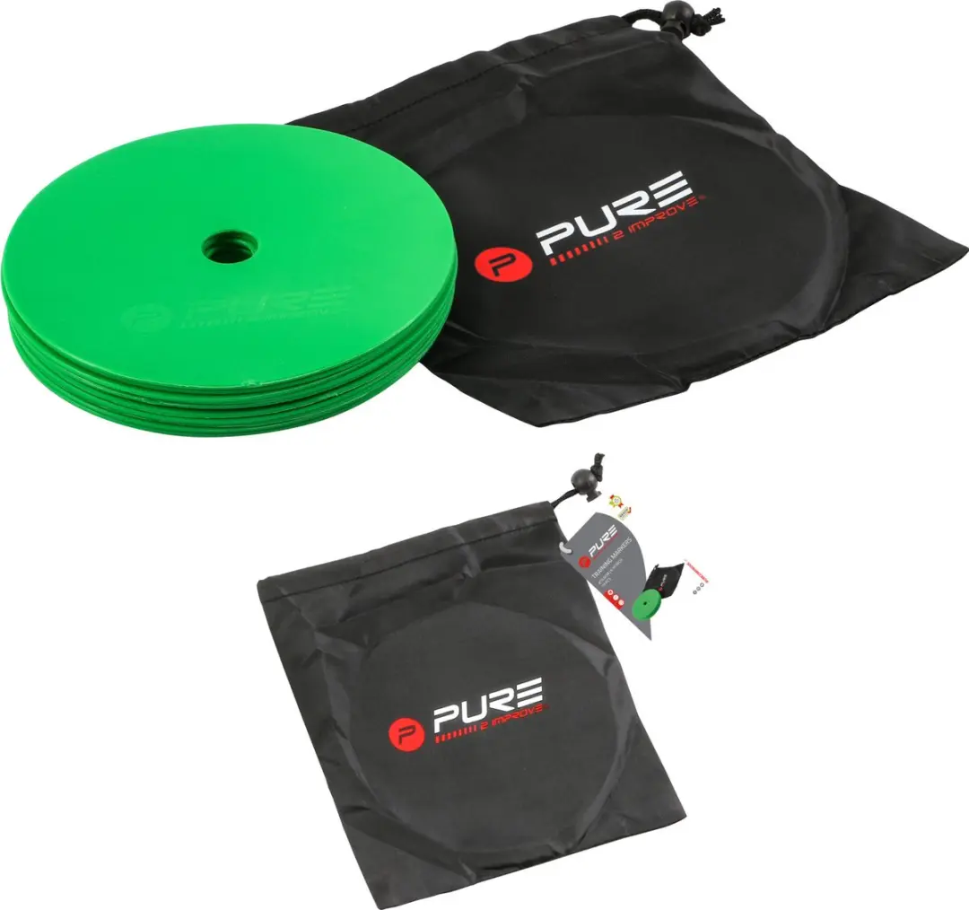 Pure2Improve Platte Trainingsmarkers Groen
