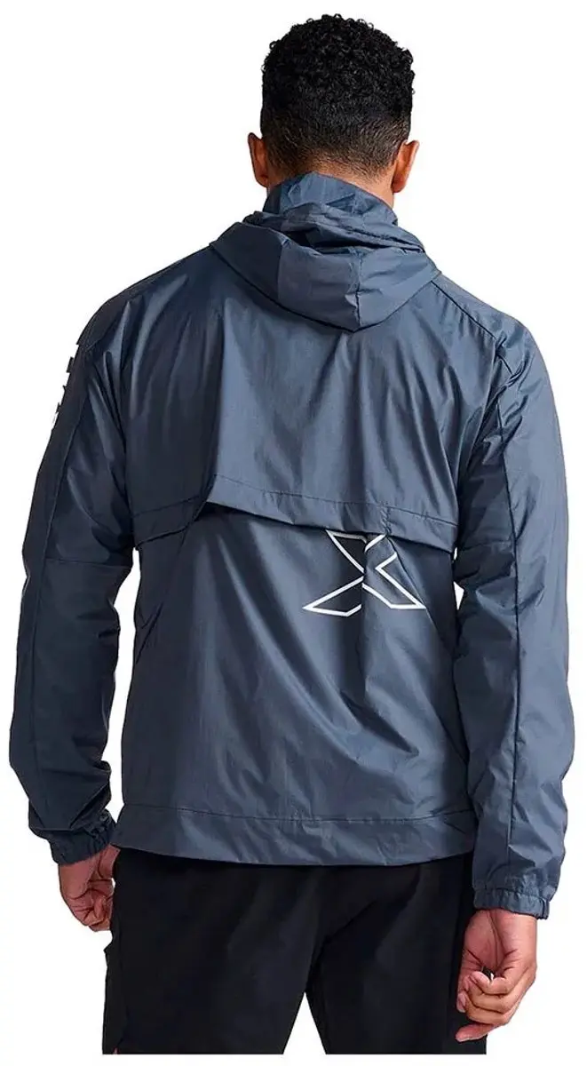 2XU Motion Jas - Turbulence/White - L - afbeelding 3 van 6