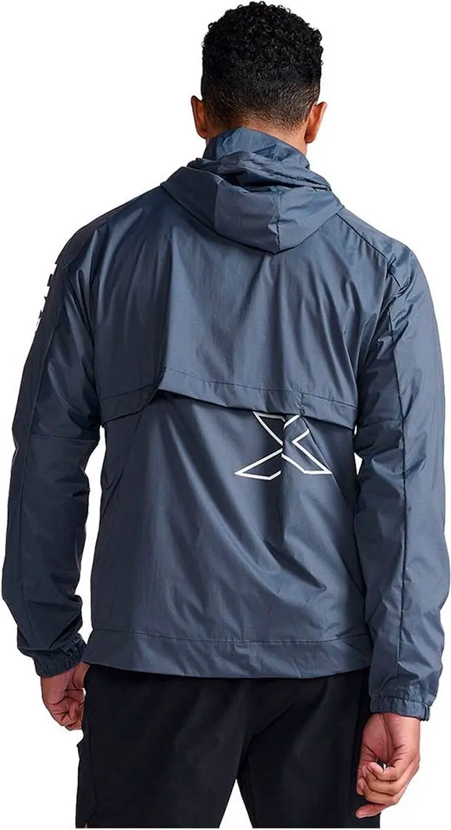 2XU Motion Jas - Turbulence/White - L - afbeelding 2 van 6