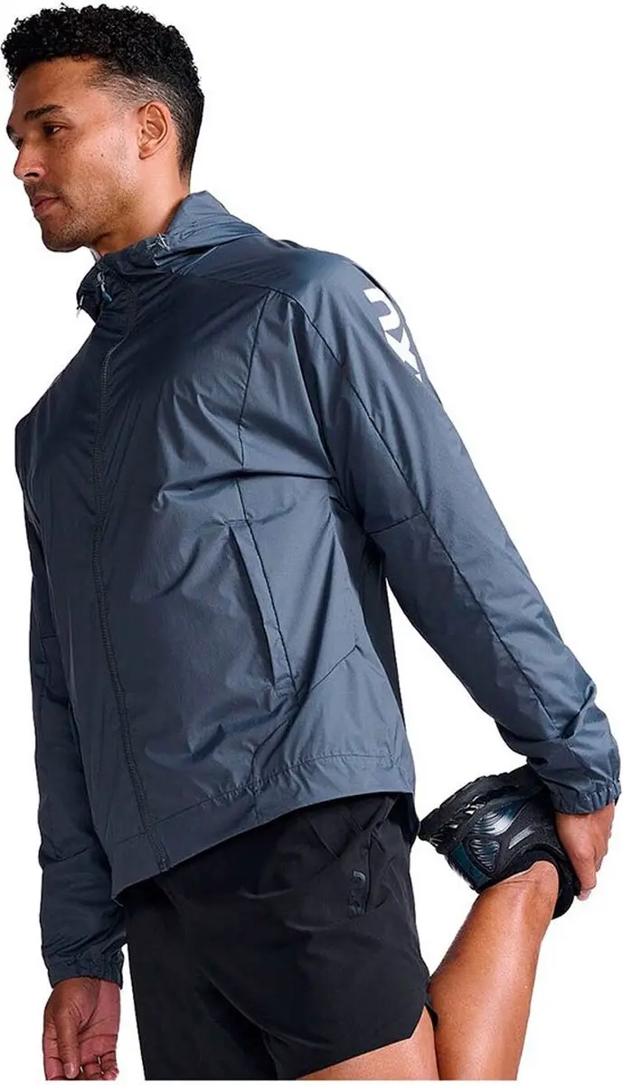 2XU Motion Jas - Turbulence/White - L - afbeelding 5 van 6