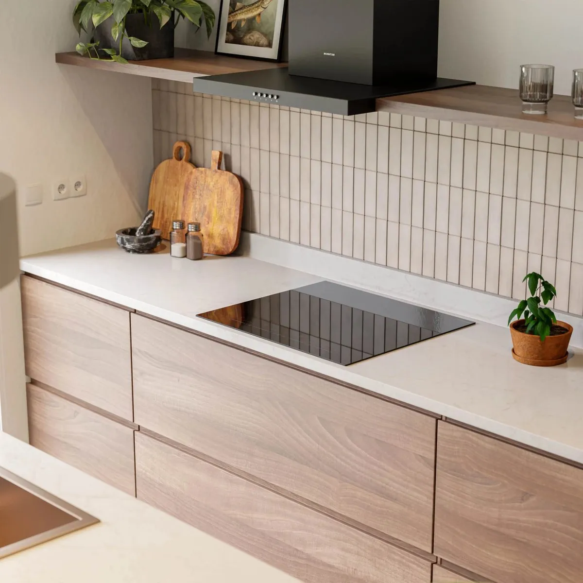 Inventum IKI6045 Inductiekookplaat 60cm - 4 Zones - Zwart