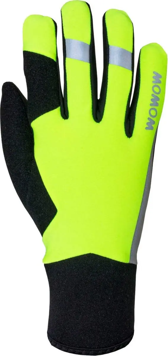 Wowow Fietshandschoenen Early Fog Fleece/neopreen Geel Maat L