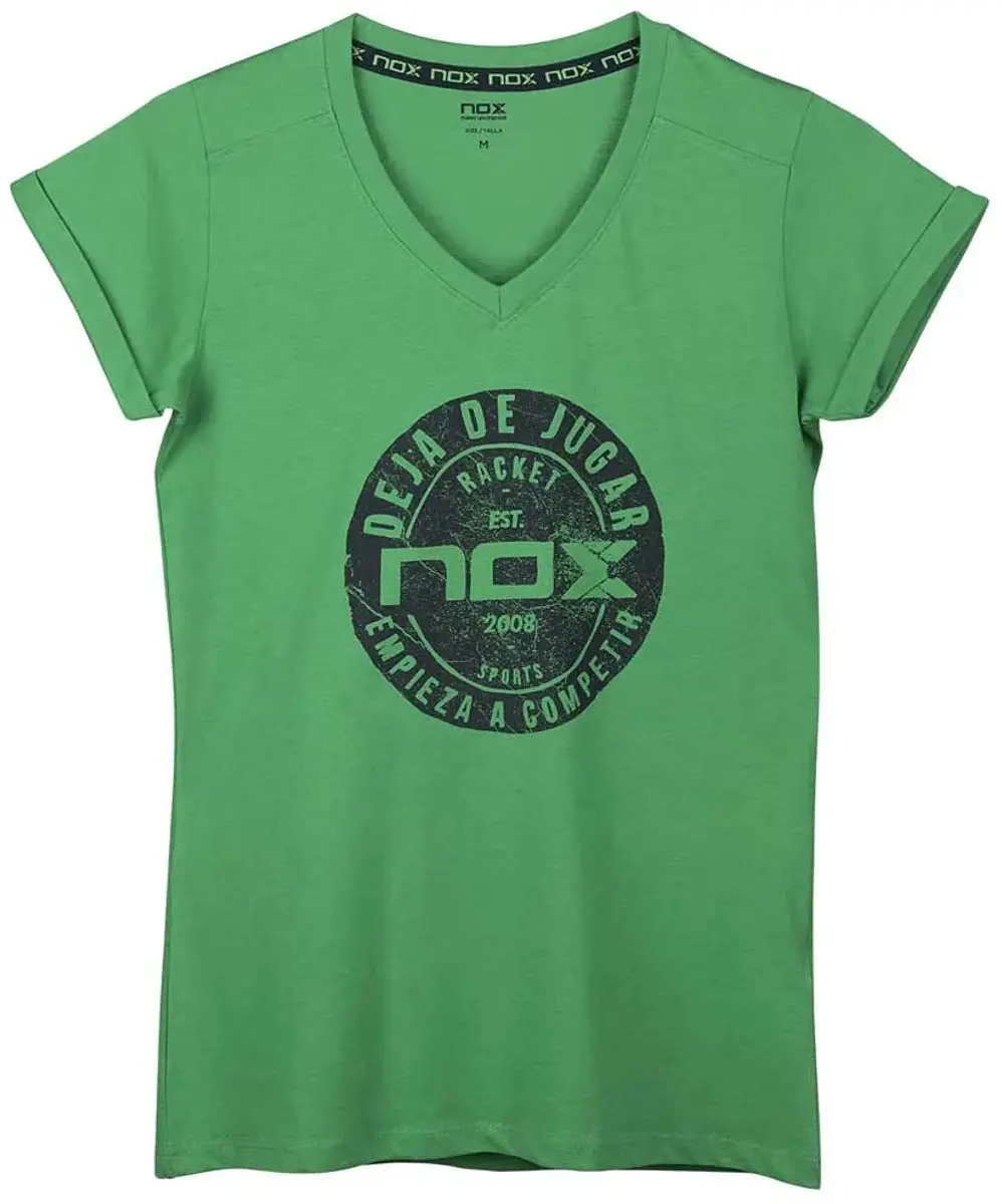 Nox Basic T-shirt Met Korte Mouwen Groen M Vrouw