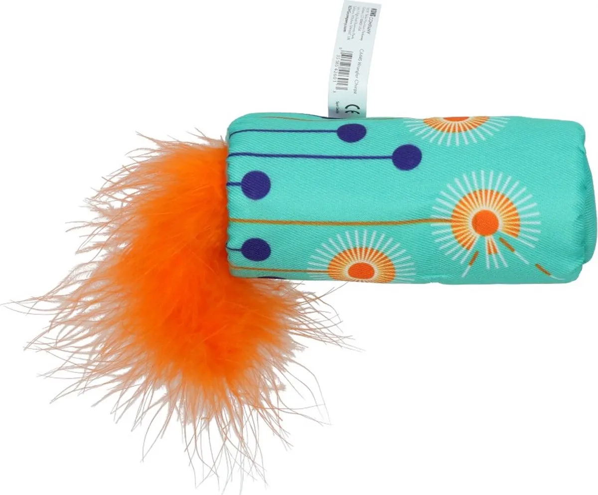 KONG Cat Wrangler Chirpz Kattenspeelgoed - 3 Stuks - Blauw/Oranje/Wit