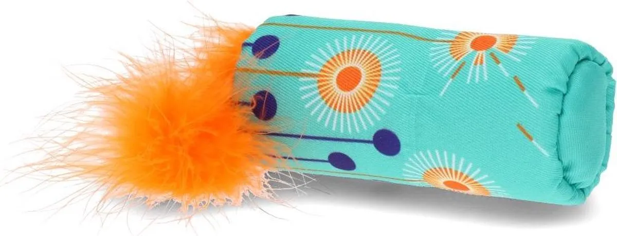 KONG Cat Wrangler Chirpz Kattenspeelgoed - 3 Stuks - Blauw/Oranje/Wit
