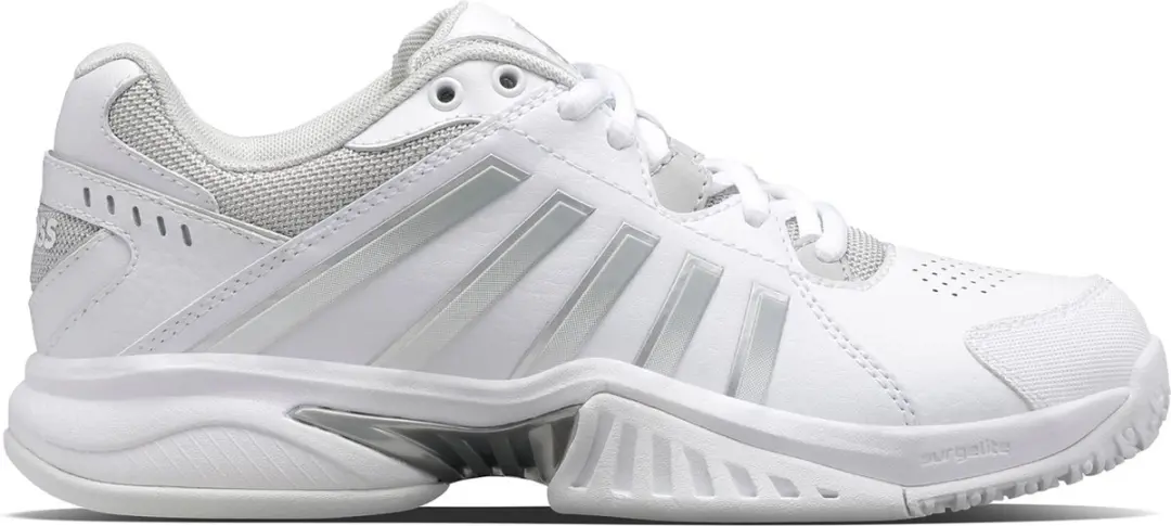 K-Swiss Receiver V Omni Dames Sportschoenen - Wit/Zilver - 40 - afbeelding 2 van 6
