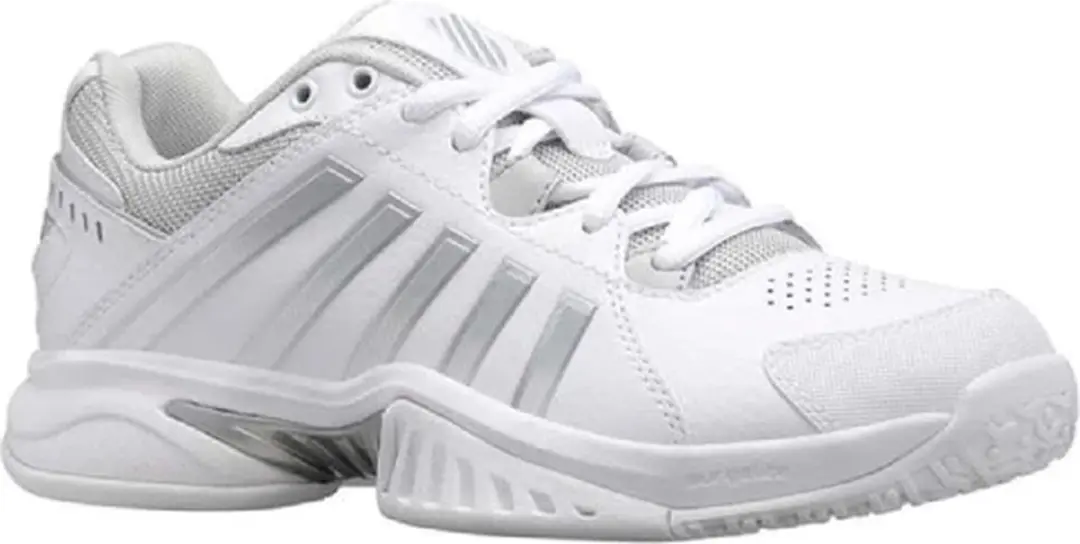 K-Swiss Receiver V Omni Dames Sportschoenen - Wit/Zilver - 40 - afbeelding 6 van 6