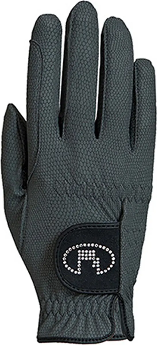 Roeckl Handschoenen Roeckl Lisboa Grip Swarovski Grijs