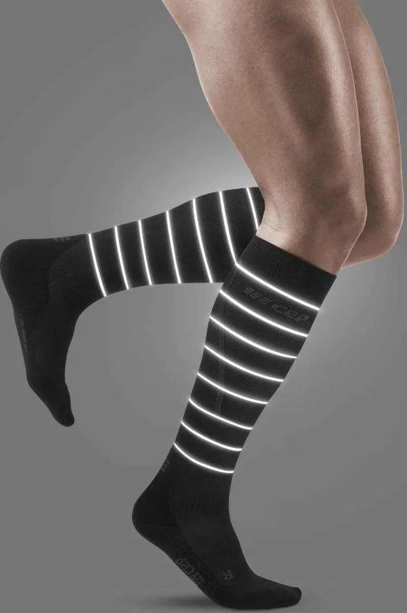 CEP Reflective Compressiekousen Dames - 25-31cm - Zwart - afbeelding 2 van 4