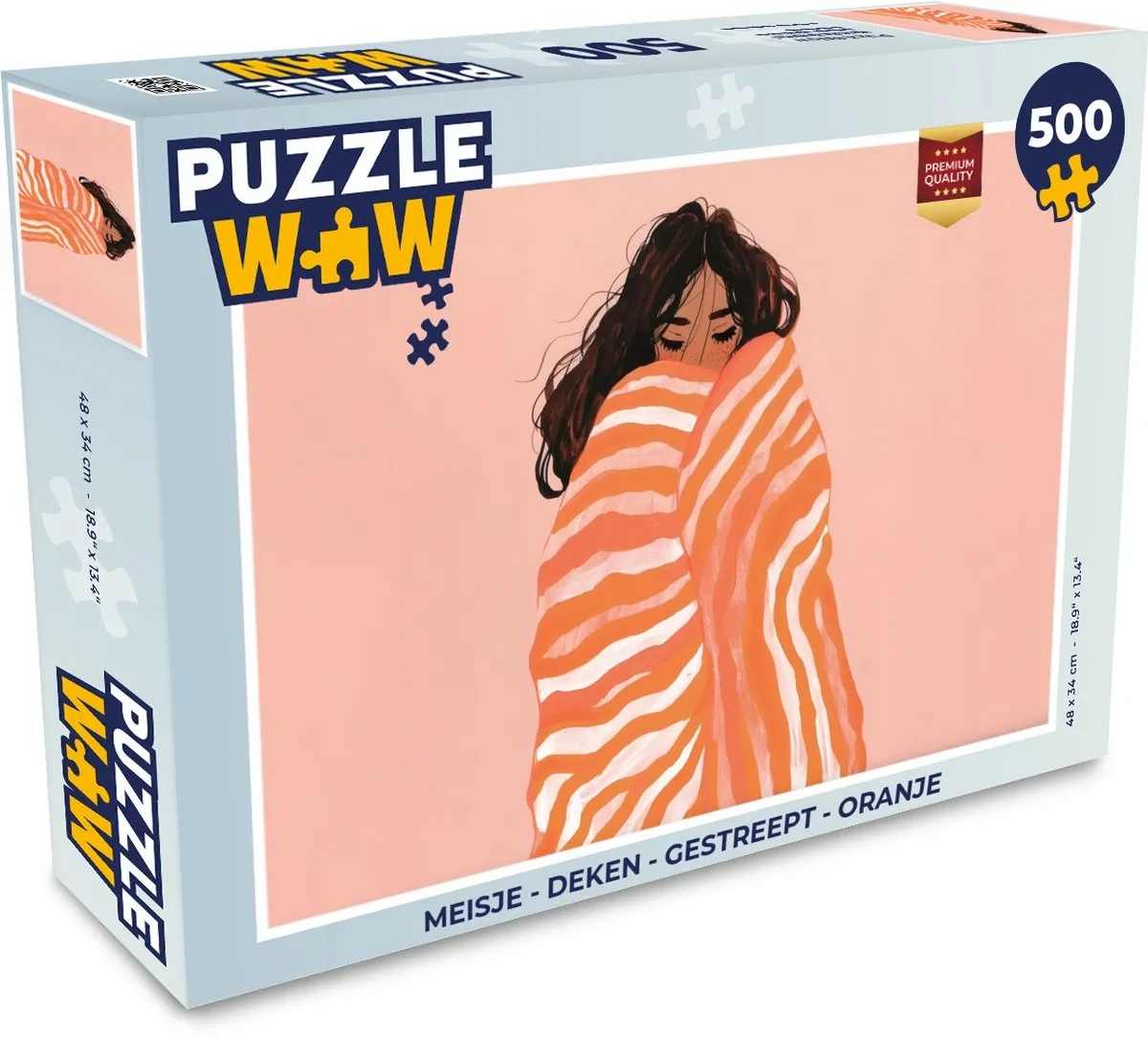 PuzzleWow Meisje Deken Legpuzzel 500 Stuks