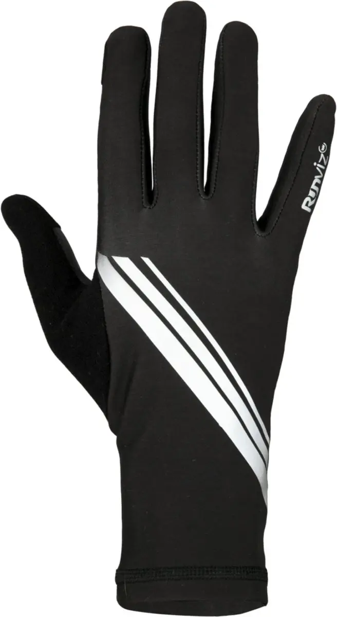 WOWOW Loophandschoenen Runviz Bolt Black Maat L