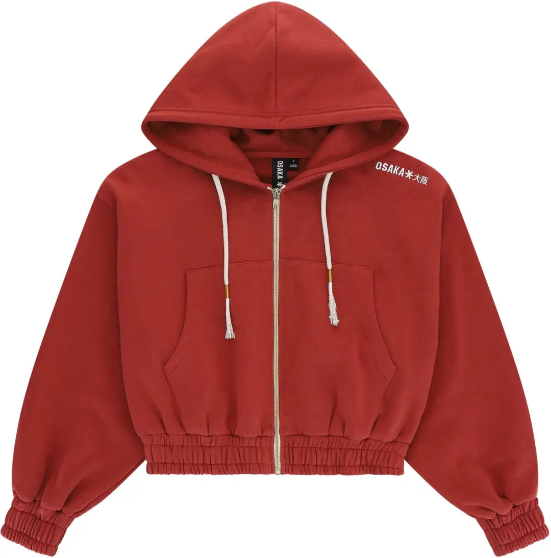 Osaka Women Cropped Full Zip Hoodie Brunette