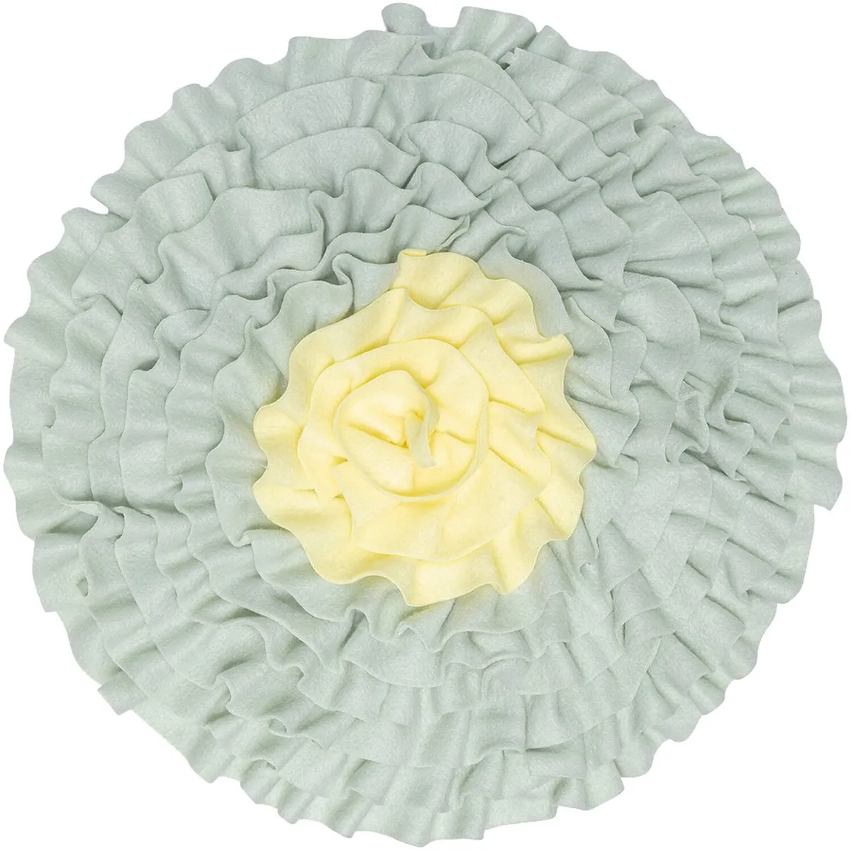 Beeztees Kitten Snuffelmat Flowie - 38x38x3cm - Geel/ Groen - afbeelding 6 van 6