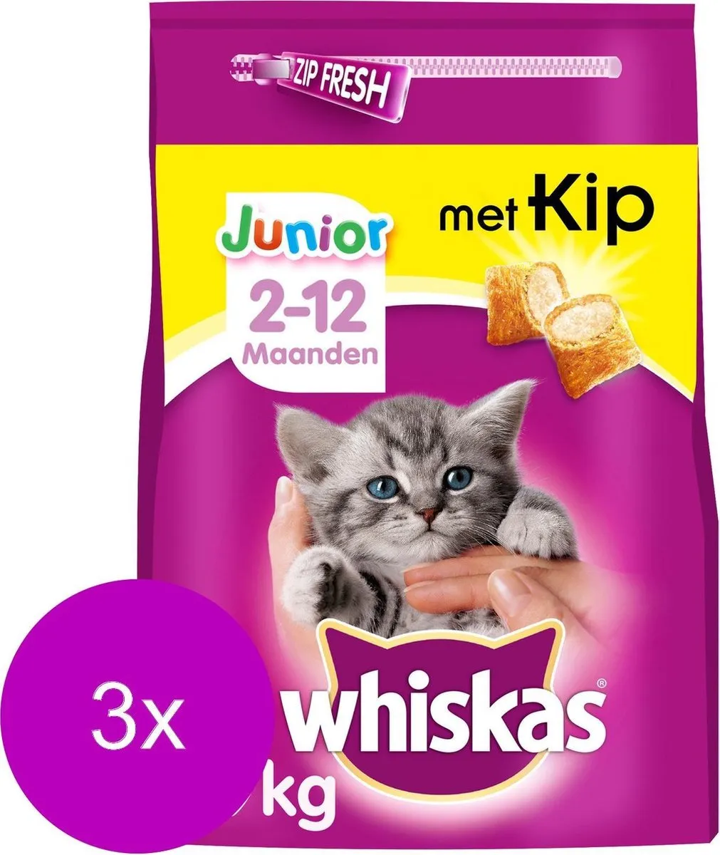 Whiskas Brokjes Junior Kip