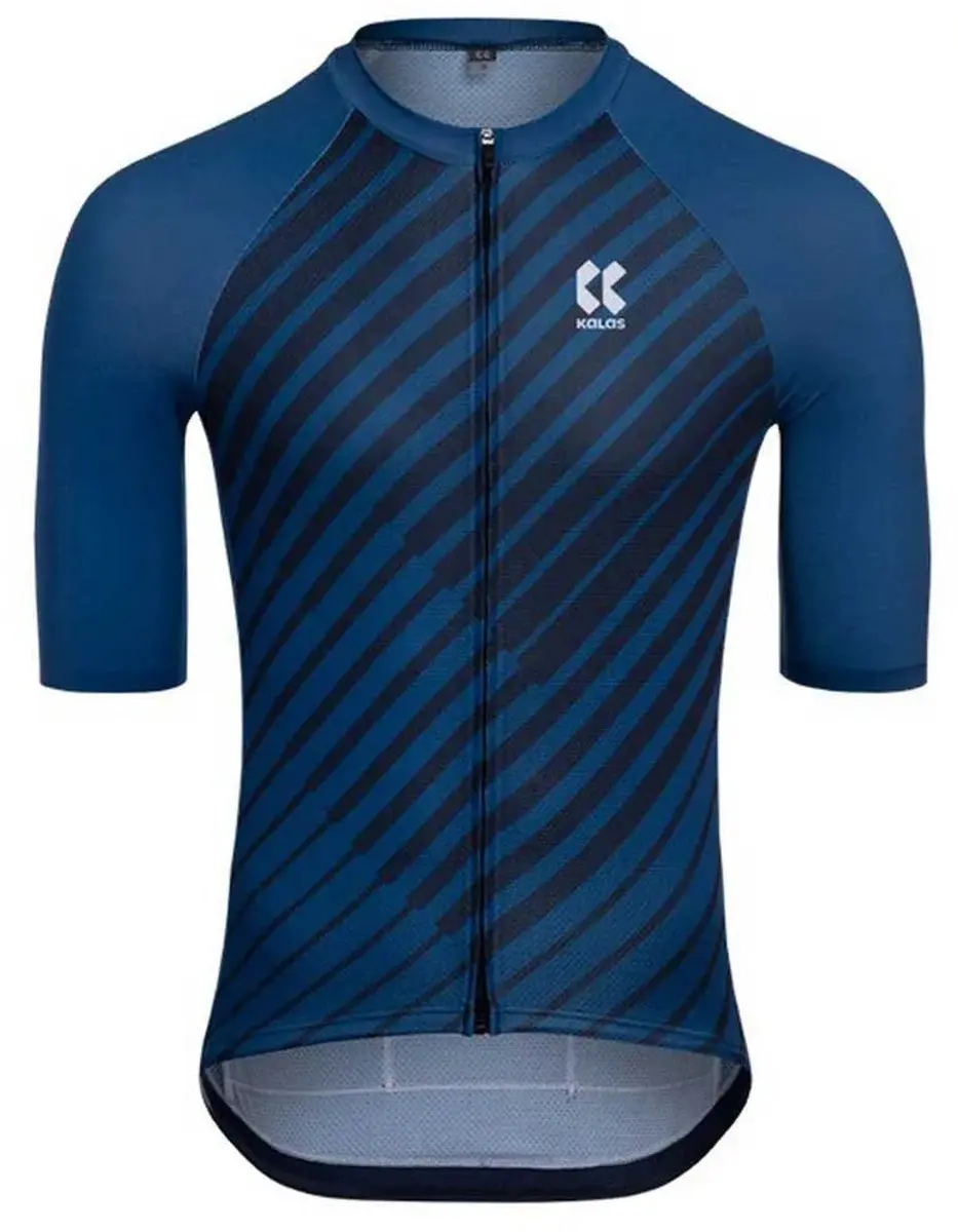 Kalas Motion Z4 Spinn Korte Mouw Wielertrui Blauw S Man
