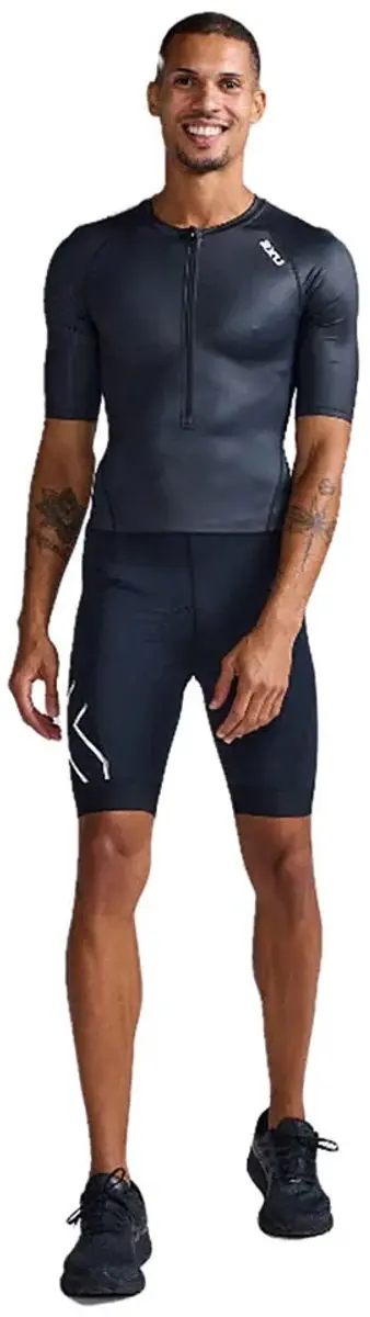 2xu Core Korte Mouw Triatlonpak Zwart XL Man