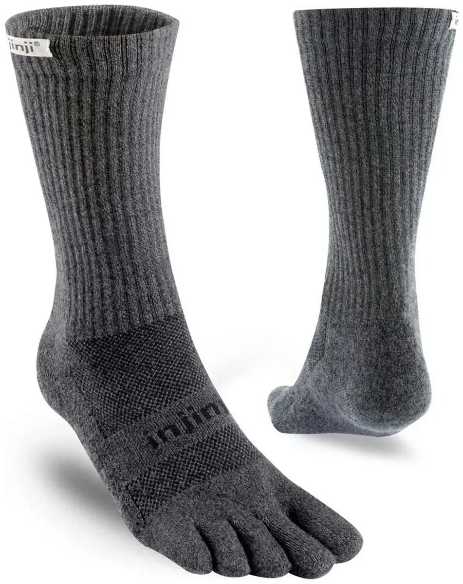 Injinji Trail Midweight Crew Teensokken - Granite - afbeelding 2 van 6