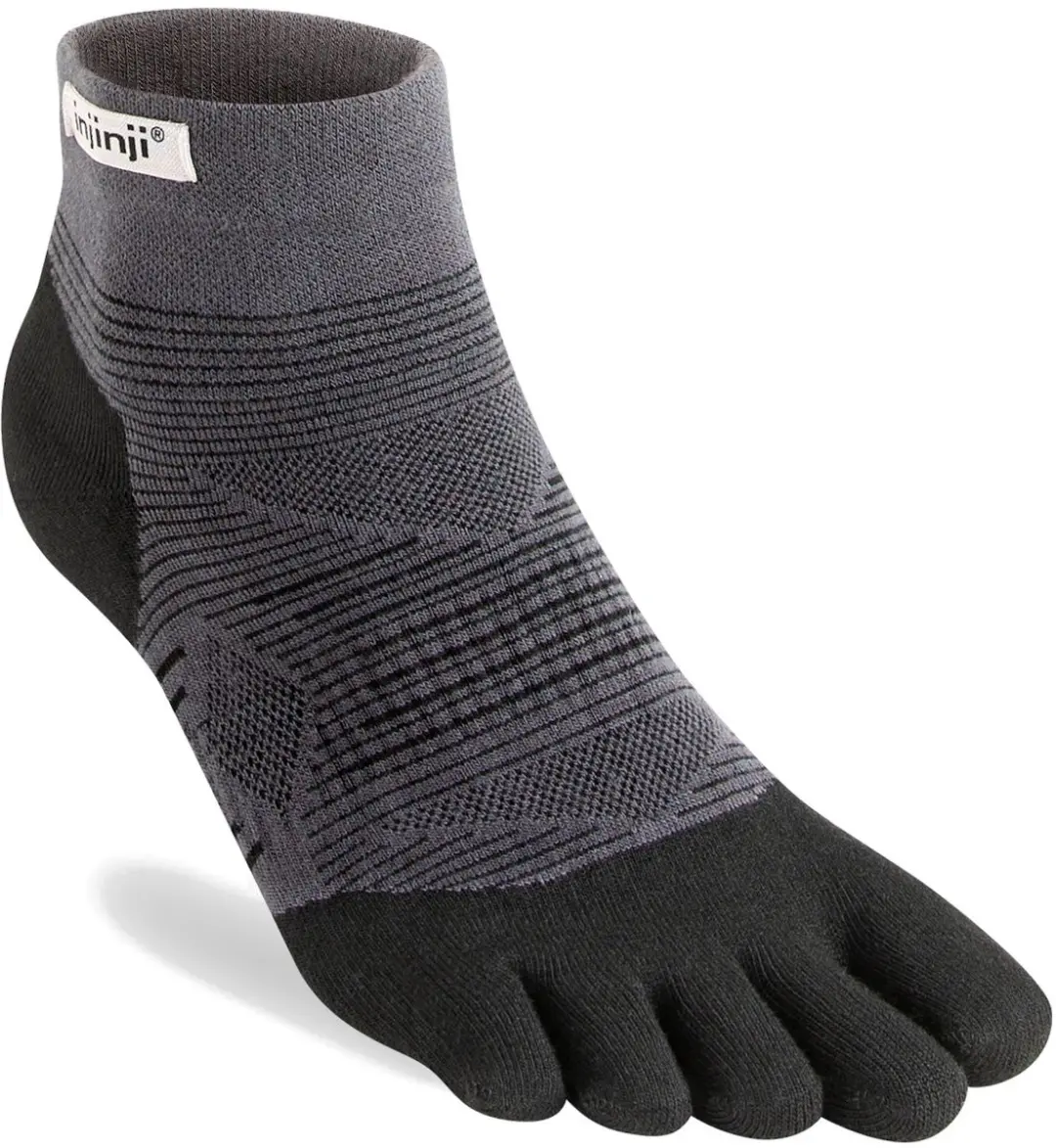Injinji Original Weight Mini-Crew Sokken - Zwart - afbeelding 2 van 2