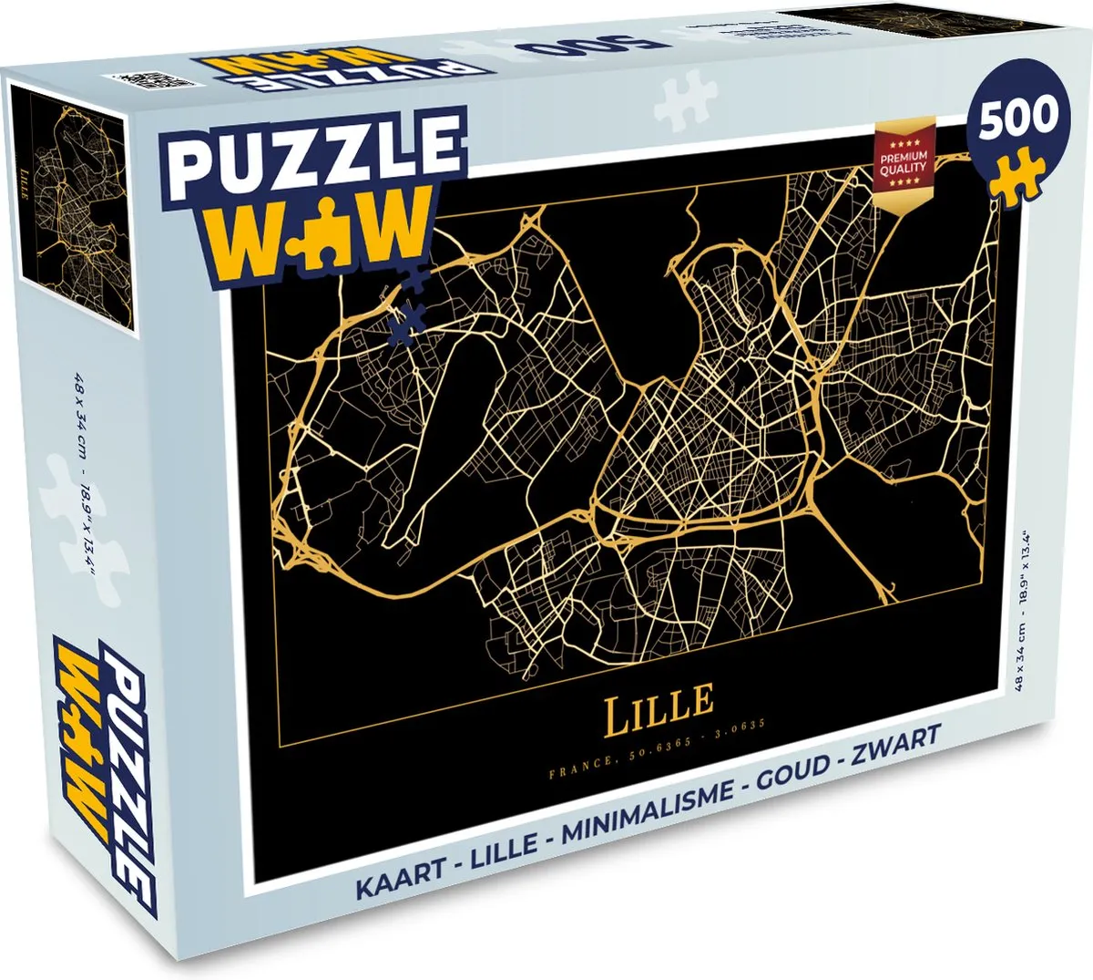 PuzzleWow Lille Minimalisme Legpuzzel 500 Stuks