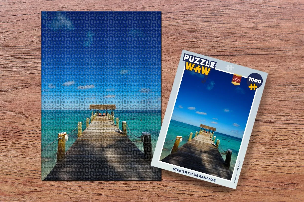 PuzzleWow Bahamas Legpuzzel 1000 Stuks - Multicolor