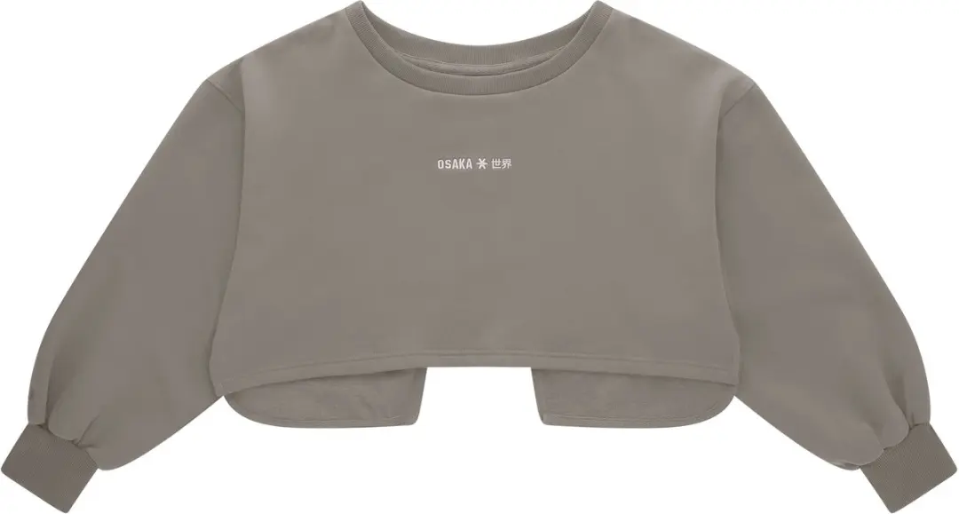 Osaka Women Crossed Back Sweater Cloudburst