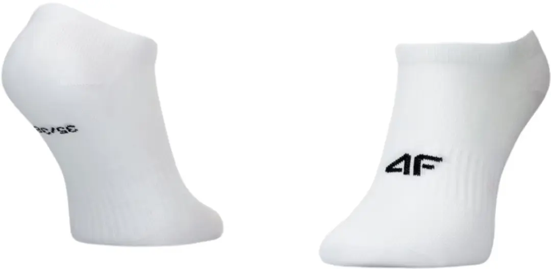 4F Dames Sokken 3-pack Wit - Maat 39-42 - afbeelding 2 van 2