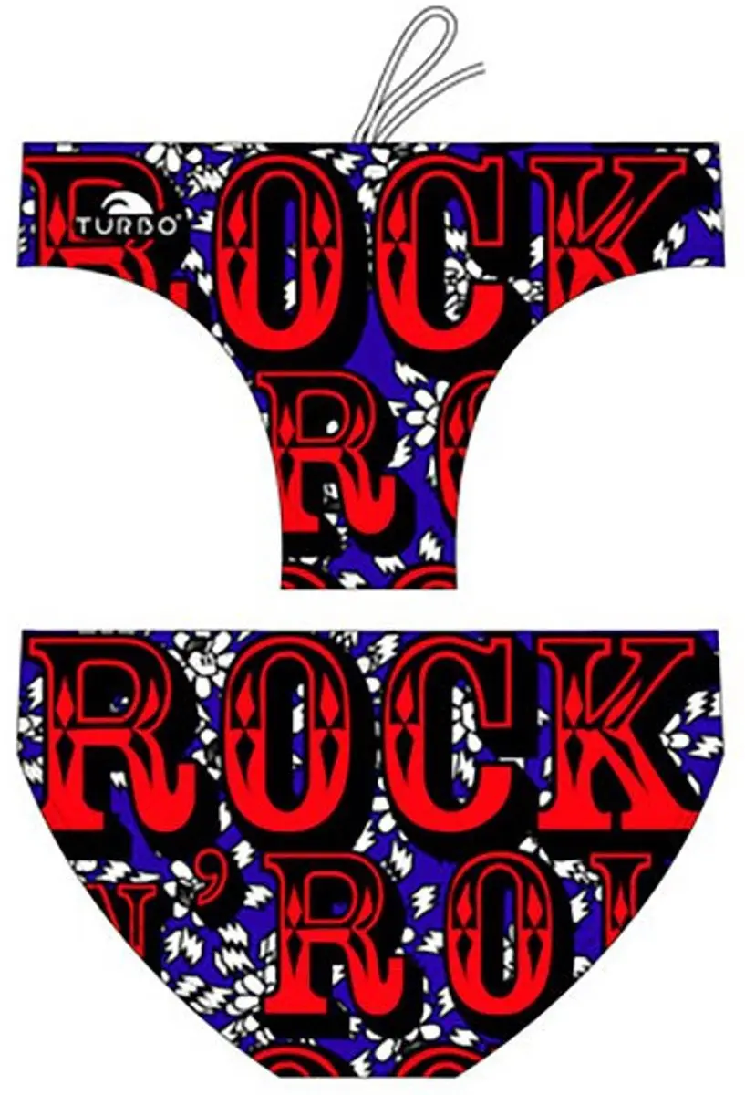 Turbo Rock Zwemslip Rood M Man