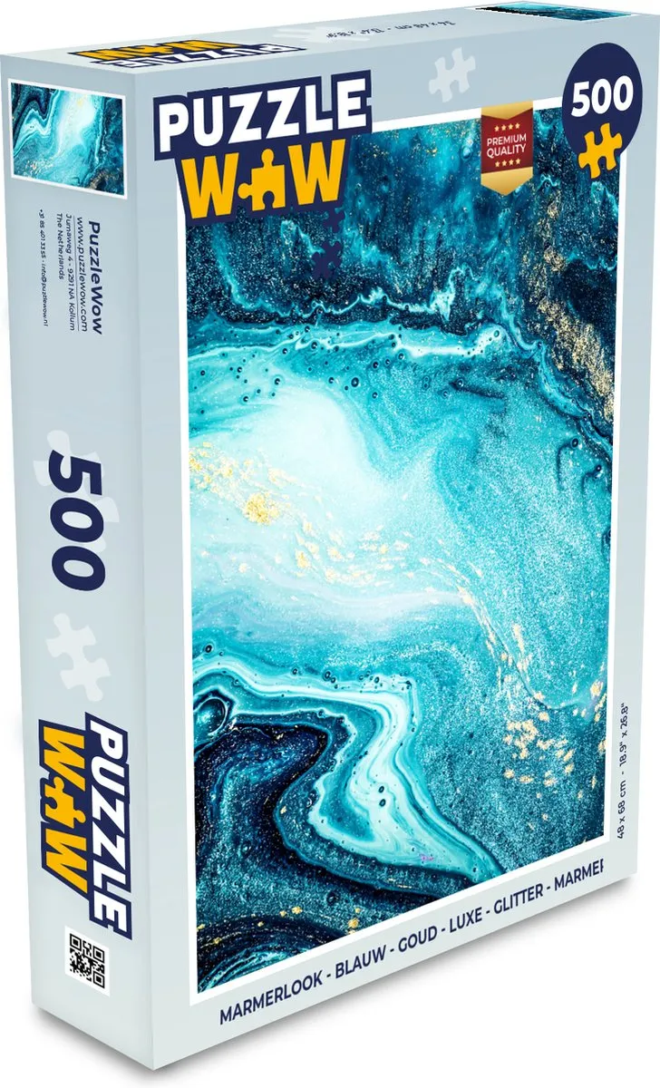 PuzzleWow Marmerlook Legpuzzel 500 Stuks