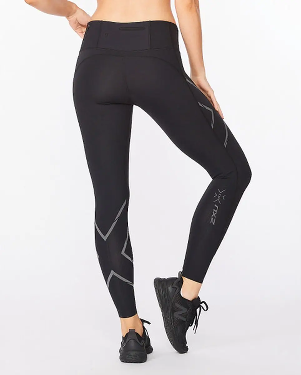 2XU Light Speed Dames Legging - Medium Compressie - Zwart - afbeelding 6 van 6