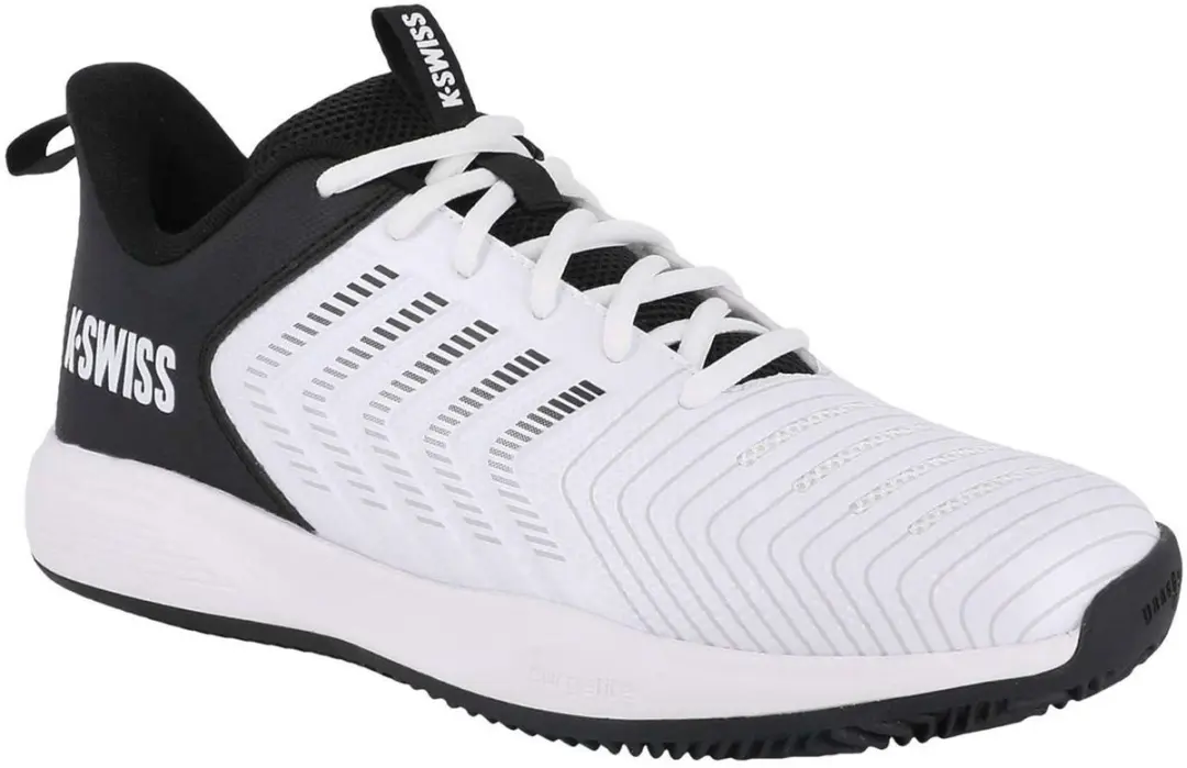 K-Swiss Ultrashot Light Clay Heren Tennisschoen - Wit/Zwart - afbeelding 3 van 6