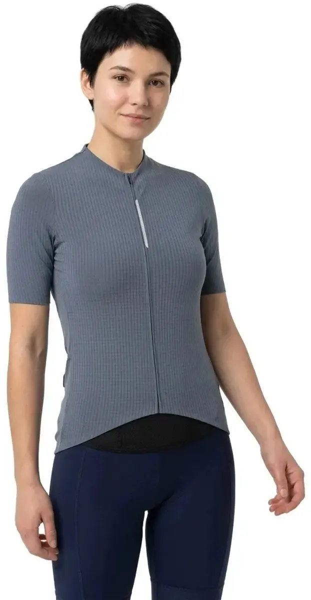 Q36.5 Dottore Pro Korte Mouw Wielertrui Grijs M Vrouw