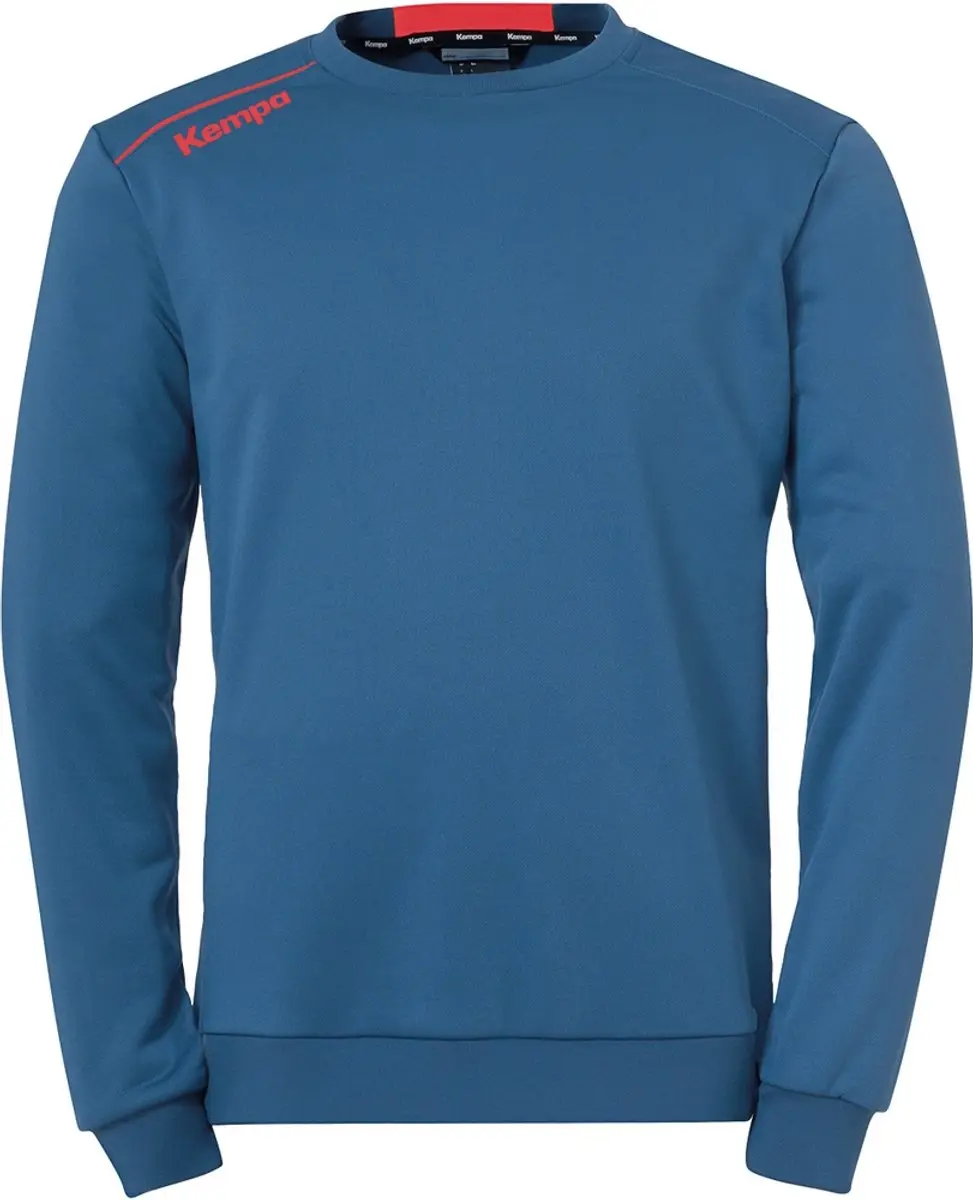 Kempa Player Training Top Kind IJsgrijs-Fluo Rood Maat 140