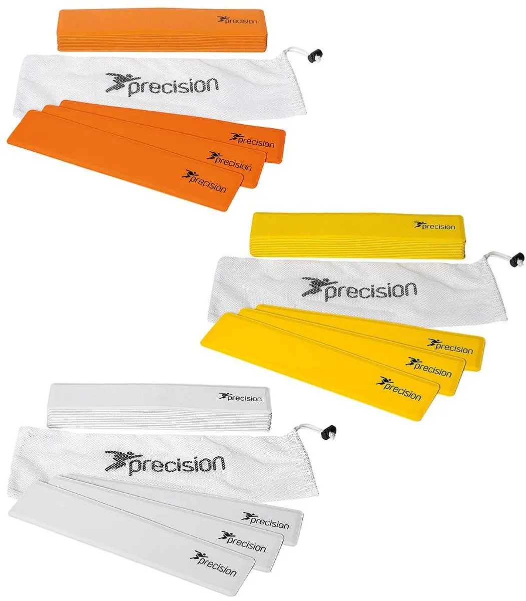 Precision Rubber Veldmarkering Set - Oranje - 15 stuks - afbeelding 2 van 2