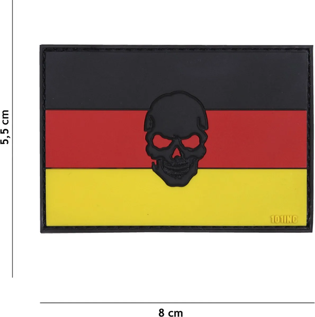 101 Inc Embleem 3D PVC Vlag Duitsland Skull 17009