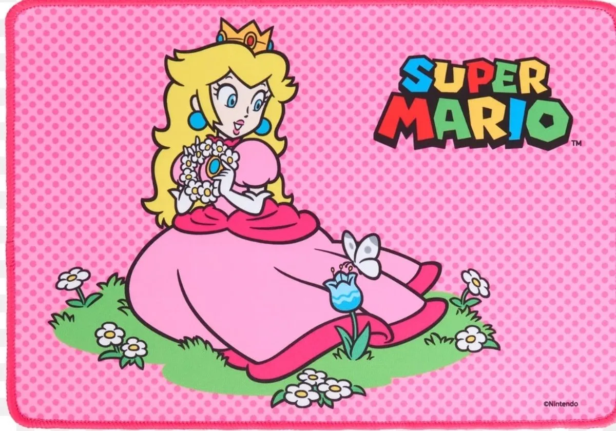 Nintendo Super Mario - Muismat - Peach - 25x35 cm