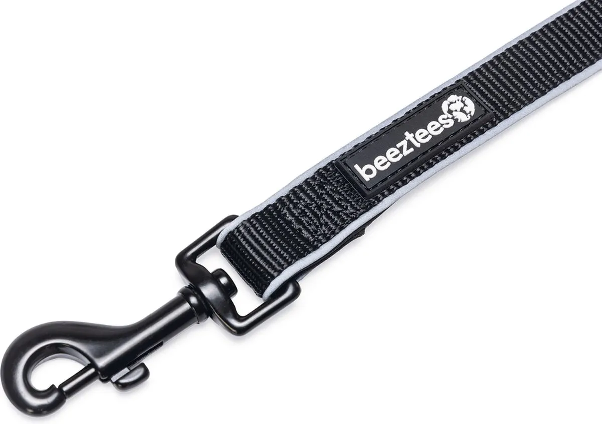 Beeztees Parinca Premium Hondenriem - LED - 150x2cm - Zwart