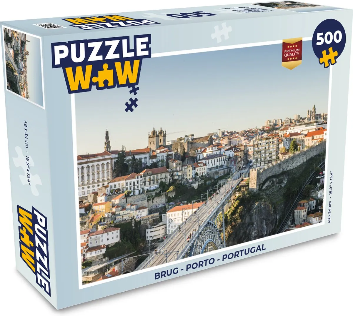 PuzzleWow Porto Portugal Legpuzzel 500 Stuks