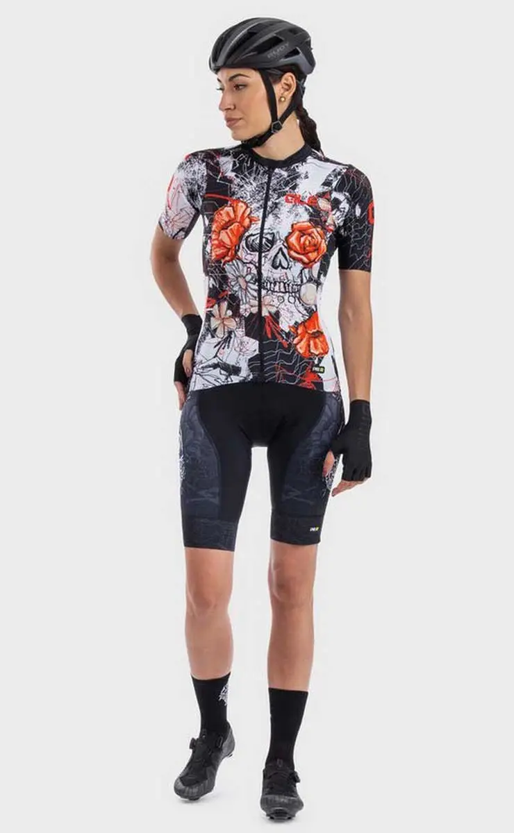 Alé PRR Skull Wielertrui Korte Mouw Dames - M - afbeelding 4 van 6