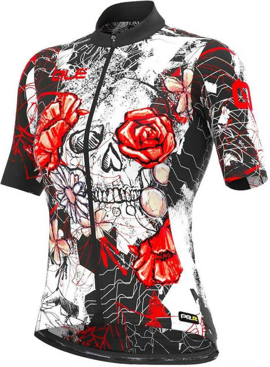 Alé PRR Skull Wielertrui Korte Mouw Dames