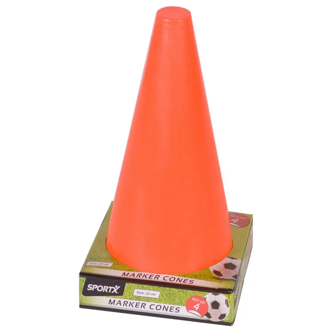 SportX Pionnen 4 St. 22cm - Oranje - afbeelding 4 van 6