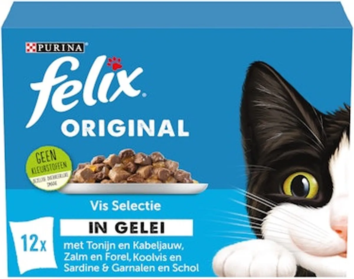 Felix Original Vis Selectie in Gelei 24x85g