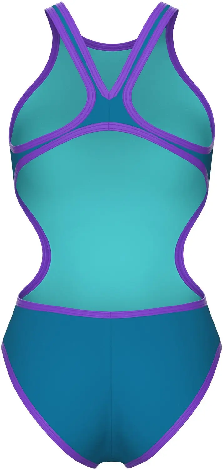 Arena One Biglogo Dames Badpak - Blauw - afbeelding 6 van 6