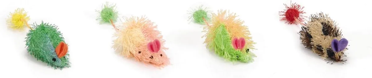 Beeztees Regenboog Muis Langharig