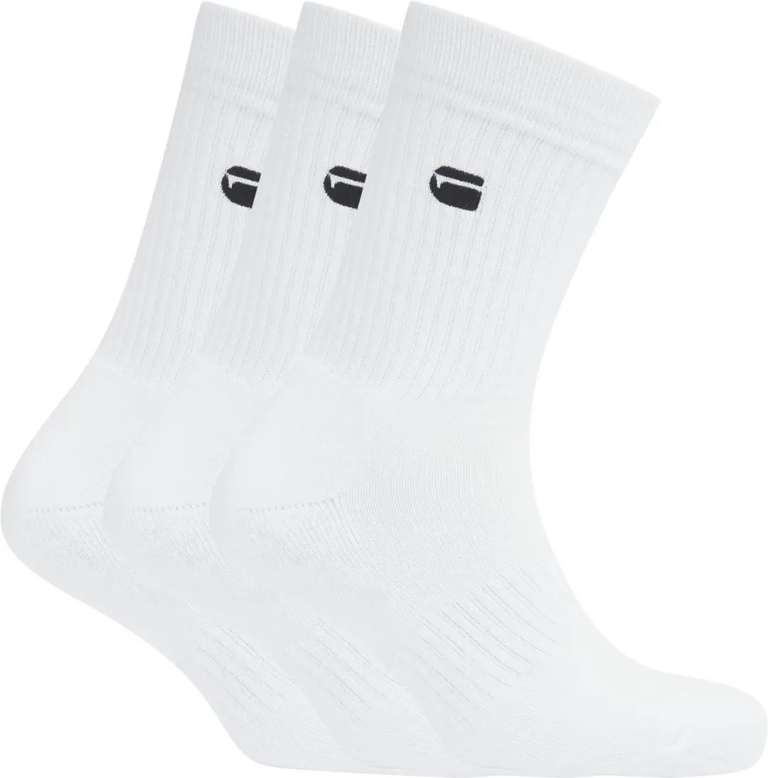 G-Star heren 3P sokken sport logo wit