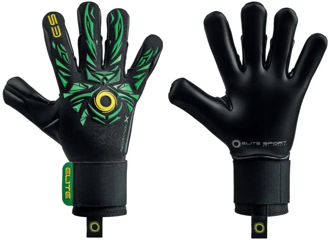 Elite Sport Neo Revolution X Rio Keepershandschoenen - Black/Green/Yellow - afbeelding 3 van 4